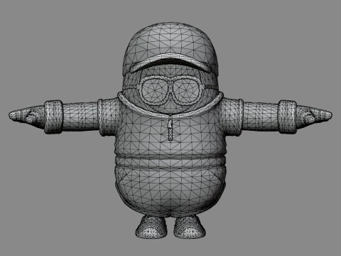 Beach Bomber Fall Guy - Fortnite 3D Model
