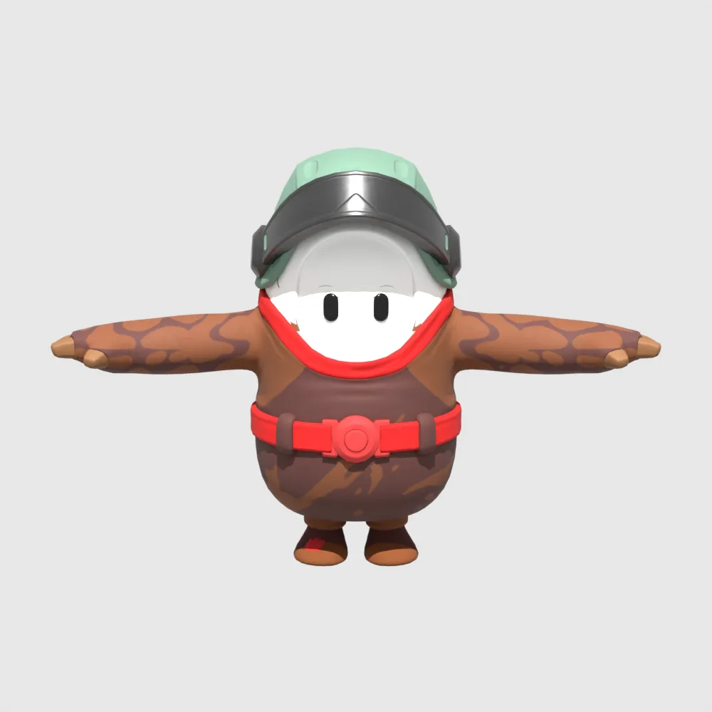 Captain Talon Fall Guy - Fortnite 3D Model .c4d .max .obj .3ds .fbx .stl .blend