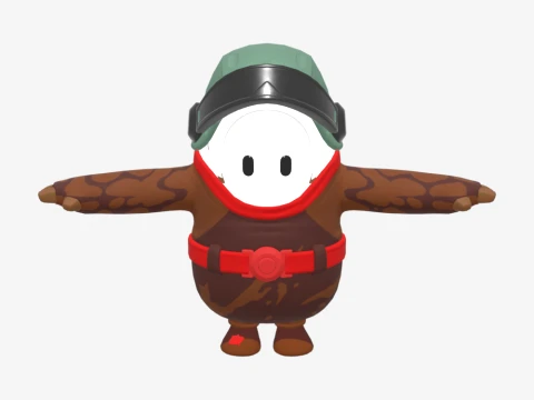 Captain Talon Fall Guy - Fortnite 3D Model