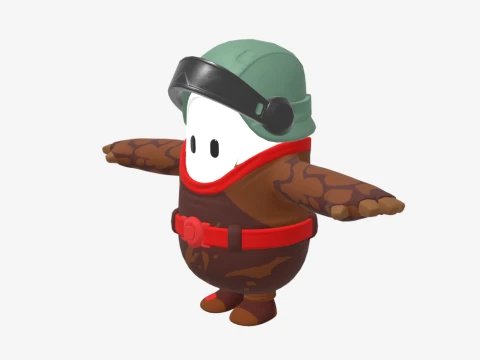 Captain Talon Fall Guy - Fortnite 3D Model