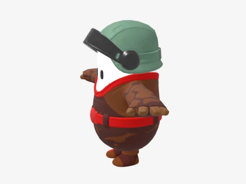 Captain Talon Fall Guy - Fortnite 3D Model