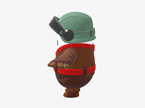 Captain Talon Fall Guy - Fortnite 3D Model