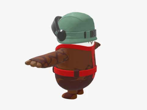 Captain Talon Fall Guy - Fortnite 3D Model