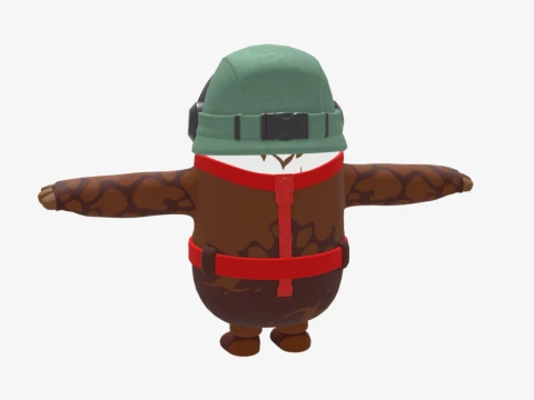 Captain Talon Fall Guy - Fortnite 3D Model