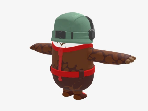 Captain Talon Fall Guy - Fortnite 3D Model