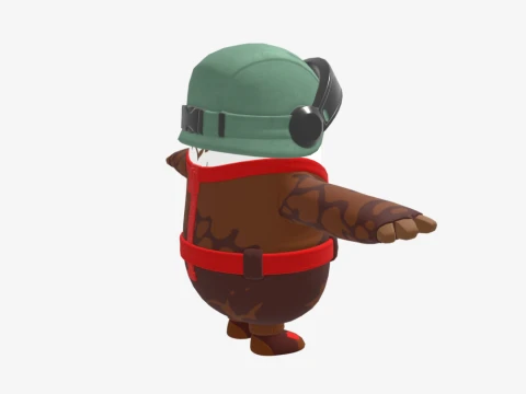 Captain Talon Fall Guy - Fortnite 3D Model