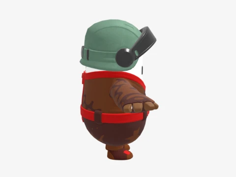 Captain Talon Fall Guy - Fortnite 3D Model