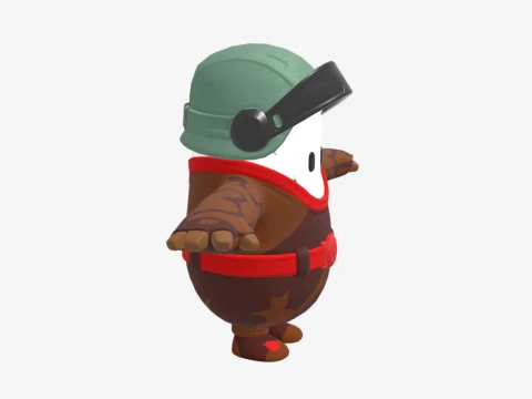 Captain Talon Fall Guy - Fortnite 3D Model