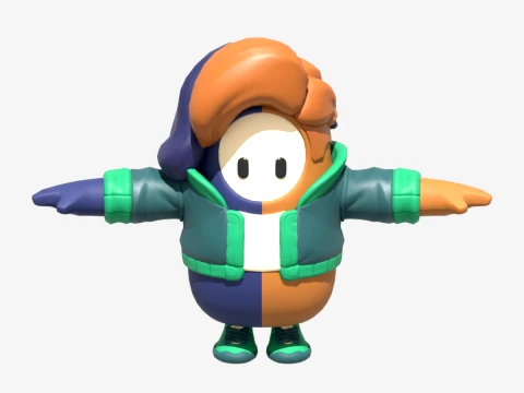 Purradise Meowscles Fall Guy-Fortnite 3D Model