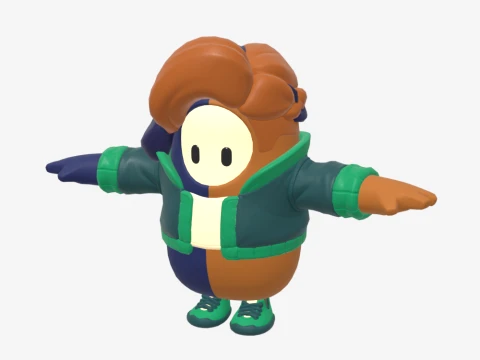 Purradise Meowscles Fall Guy - Fortnite 3D Model