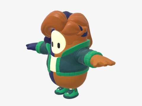 Purradise Meowscles Fall Guy - Fortnite 3D Model