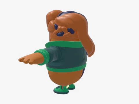 Purradise Meowscles Fall Guy - Fortnite 3D Model