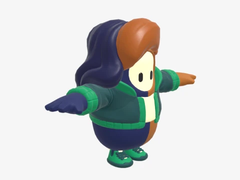 Purradise Meowscles Fall Guy - Fortnite 3D Model