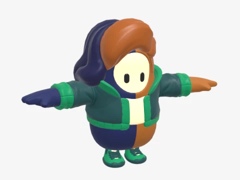 Purradise Meowscles Fall Guy - Fortnite 3D Model
