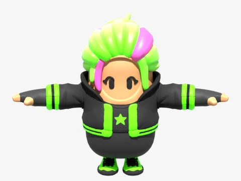 Bug Punk Sunny Fall Guy - Fortnite 3D Model