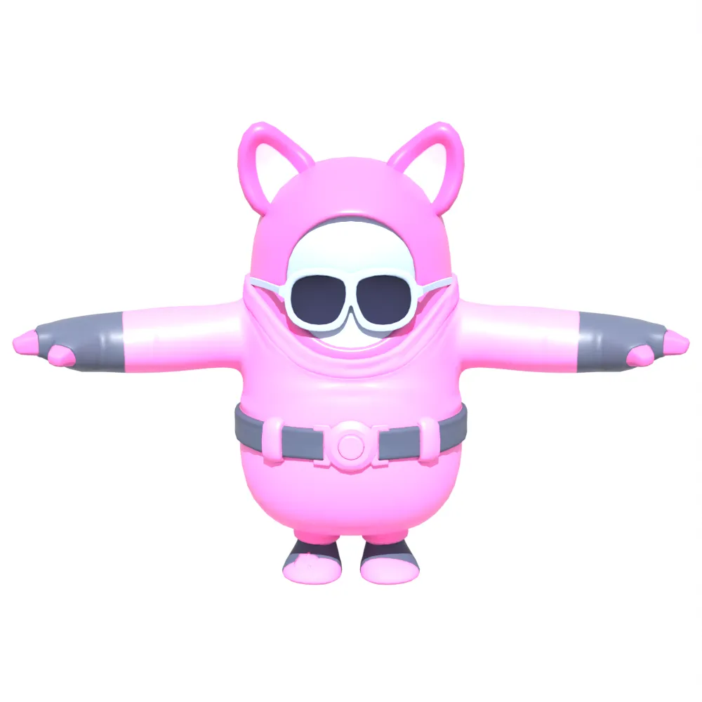 Rabbit Raider Fall Guy - Fortnite 3D Model .c4d .max .obj .3ds .fbx .stl .blend 