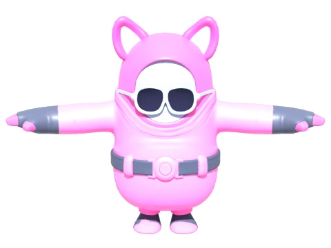 Rabbit Raider Fall Guy &ndash; Fortnite 3D Modell