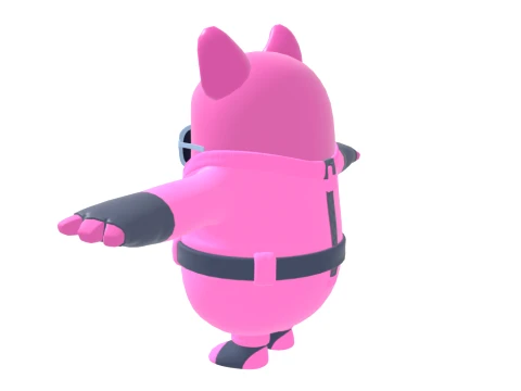 Rabbit Raider Fall Guy - Fortnite 3D Model