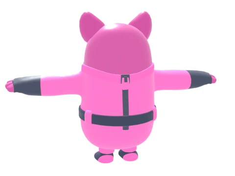Rabbit Raider Fall Guy - Fortnite 3D Model
