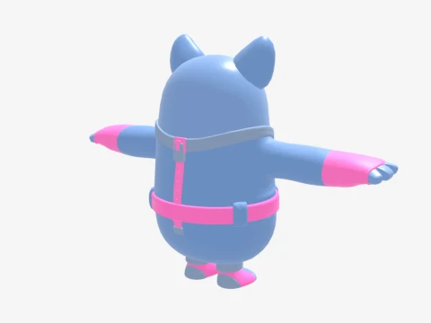 Miss Bunny Penny Fall Guy - Fortnite 3D Model