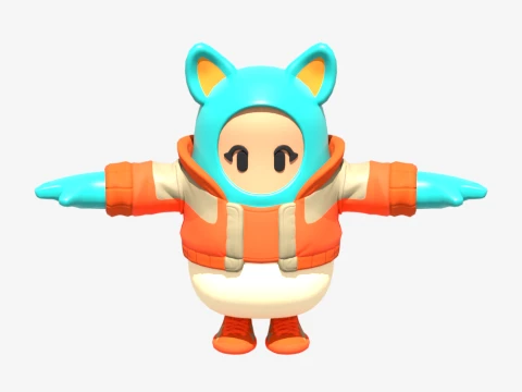 Whiska Fall Guy - Fortnite 3D Model