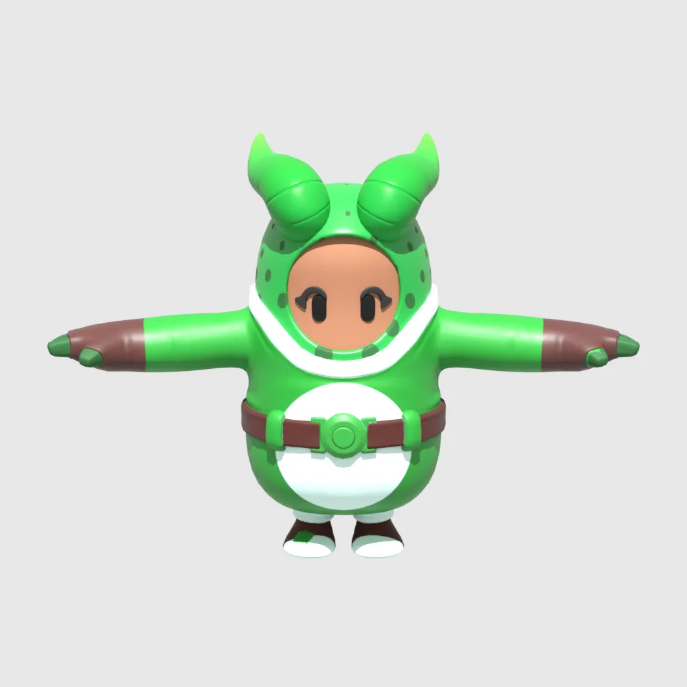 Prickly Patroller Fall Guy - Fortnite 3D Model .c4d .max .obj .3ds .fbx .stl .blend 