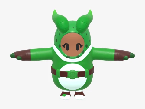 Prickly Patroller Fall Guy - Fortnite 3D Model