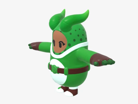 Prickly Patroller Fall Guy - Fortnite 3D Model