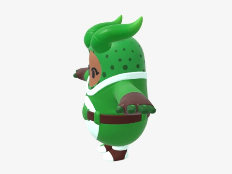 Prickly Patroller Fall Guy - Fortnite 3D Model