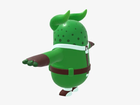 Prickly Patroller Fall Guy - Fortnite 3D Model