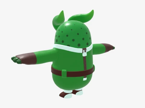 Prickly Patroller Fall Guy - Fortnite 3D Model