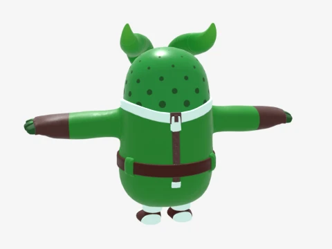 Prickly Patroller Fall Guy - Fortnite 3D Model