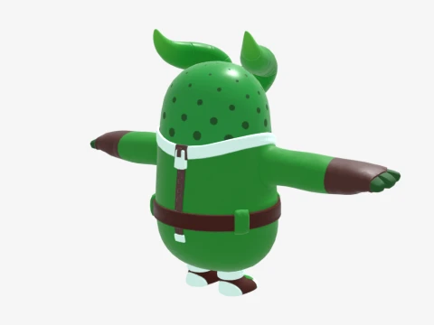 Prickly Patroller Fall Guy - Fortnite 3D Model