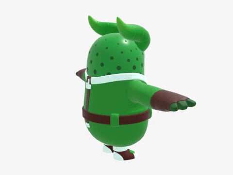 Prickly Patroller Fall Guy - Fortnite 3D Model