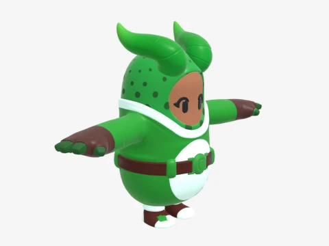 Prickly Patroller Fall Guy - Fortnite 3D Model