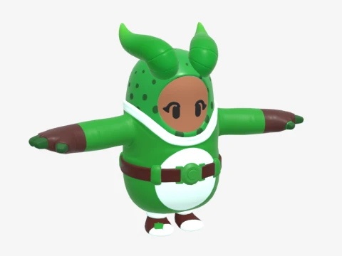 Prickly Patroller Fall Guy - Fortnite 3D Model