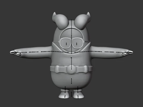 Prickly Patroller Fall Guy - Fortnite 3D Model