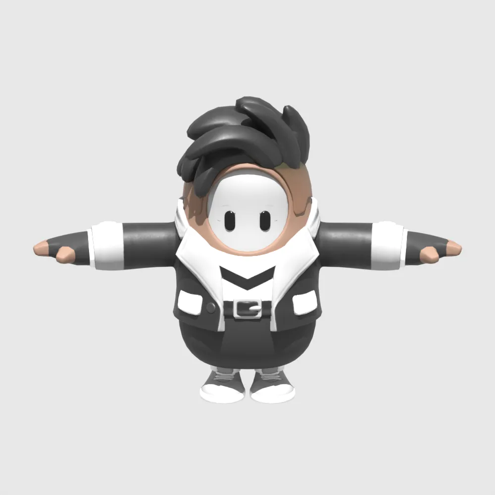 Salvador Fall Guy - Fortnite 3D Model .c4d .max .obj .3ds .fbx .stl .blend 