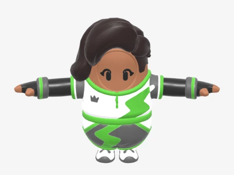 Elite Striker Sephira Fall Guy - Fortnite 3D Model