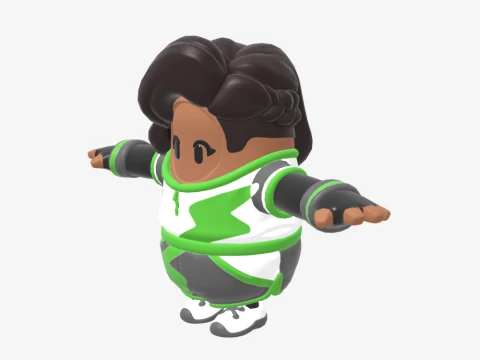 Elite Striker Sephira Fall Guy - Fortnite 3D Model