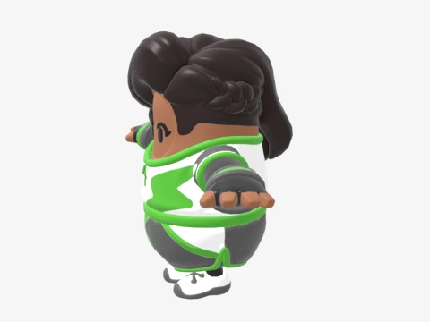 Elite Striker Sephira Fall Guy - Fortnite 3D Model