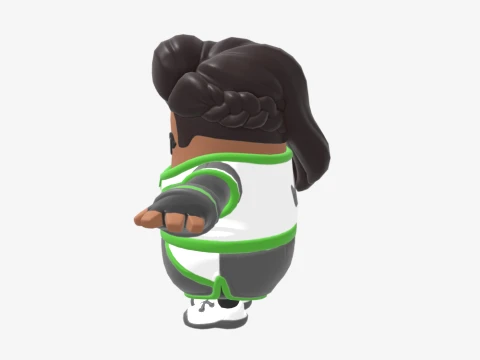 Elite Striker Sephira Fall Guy - Fortnite 3D Model