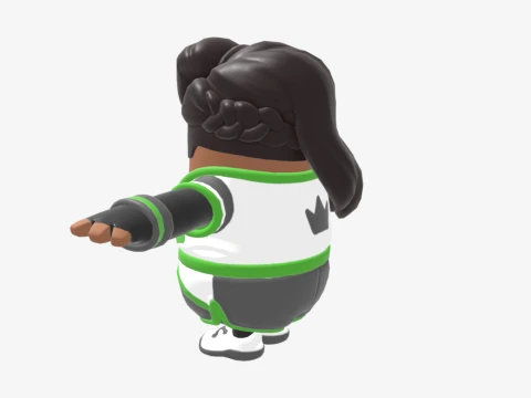 Elite Striker Sephira Fall Guy - Fortnite 3D Model