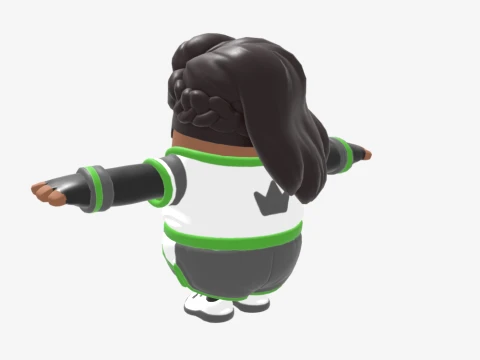 Elite Striker Sephira Fall Guy - Fortnite 3D Model