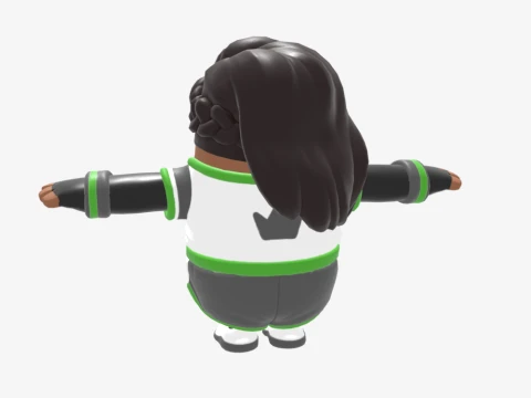 Elite Striker Sephira Fall Guy - Fortnite 3D Model