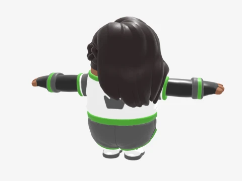 Elite Striker Sephira Fall Guy - Fortnite 3D Model