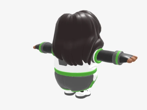 Elite Striker Sephira Fall Guy - Fortnite 3D Model