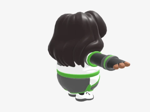 Elite Striker Sephira Fall Guy - Fortnite 3D Model