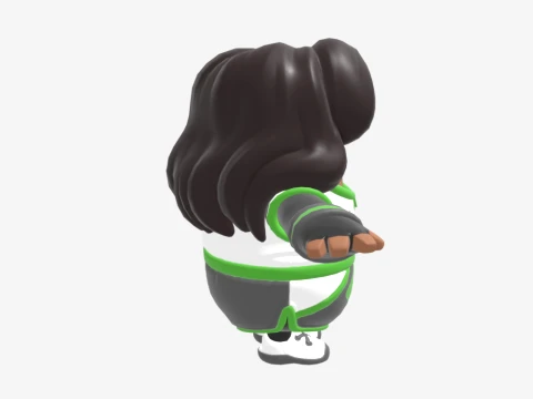 Elite Striker Sephira Fall Guy - Fortnite 3D Model