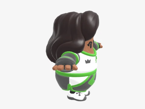 Elite Striker Sephira Fall Guy - Fortnite 3D Model